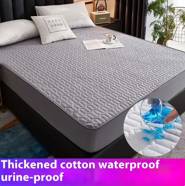 Waterproof Cotton Lined Bed Sheet – Thick, Breathable, and Urine-Isolation Mattress Cover
