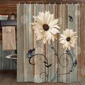 Rustic Floral Shower Curtain