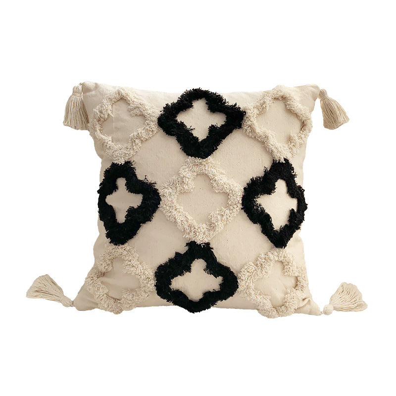 Boho Tufted Pillow Cover