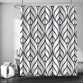 Black Striped Shower Curtain