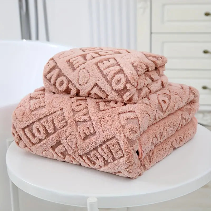 Heart Microfiber Towels (2-Pack)