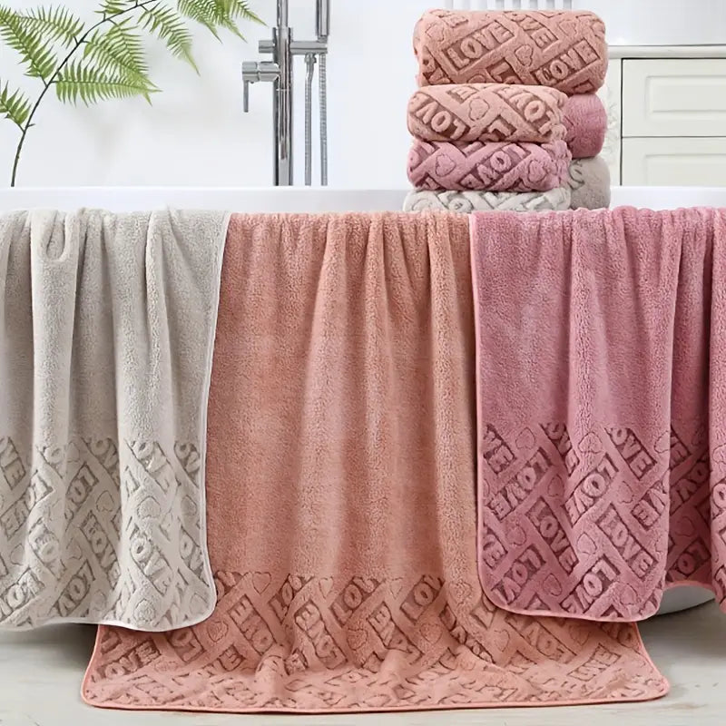 Heart Microfiber Towels (2-Pack)