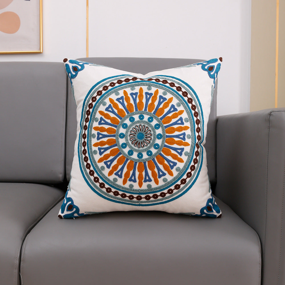 Embroidered Pillow Cover