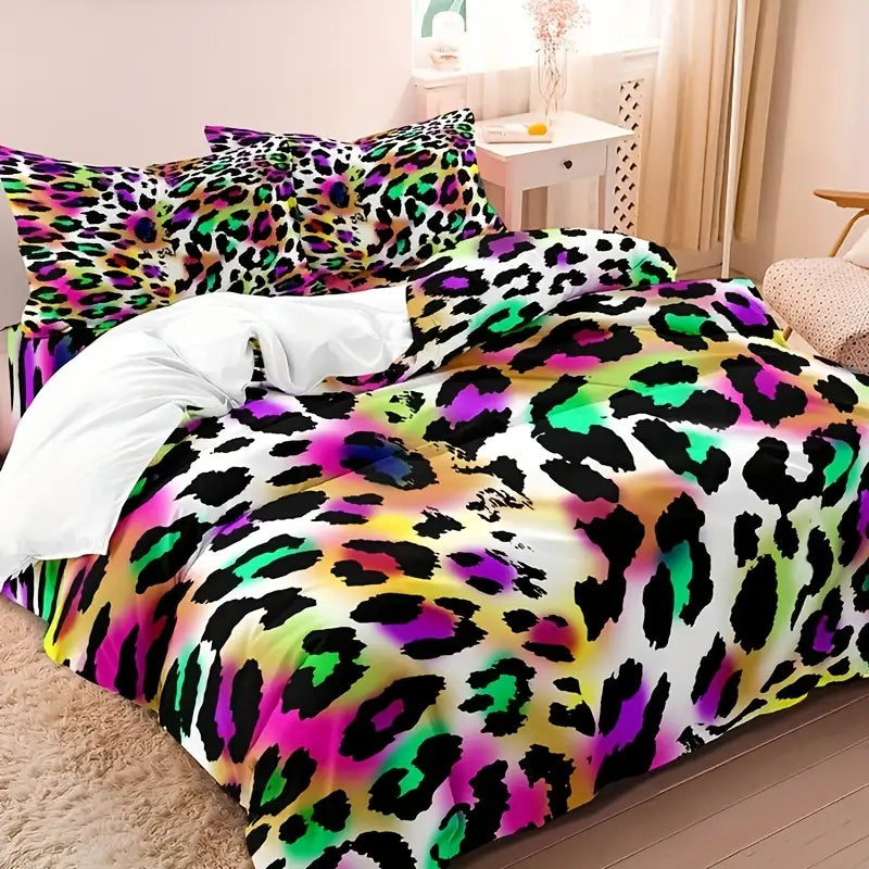 Leopard Print Duvet Cover Set