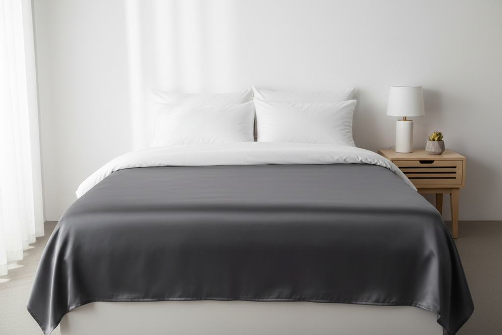 Solid Fitted Sheet - Dark Grey