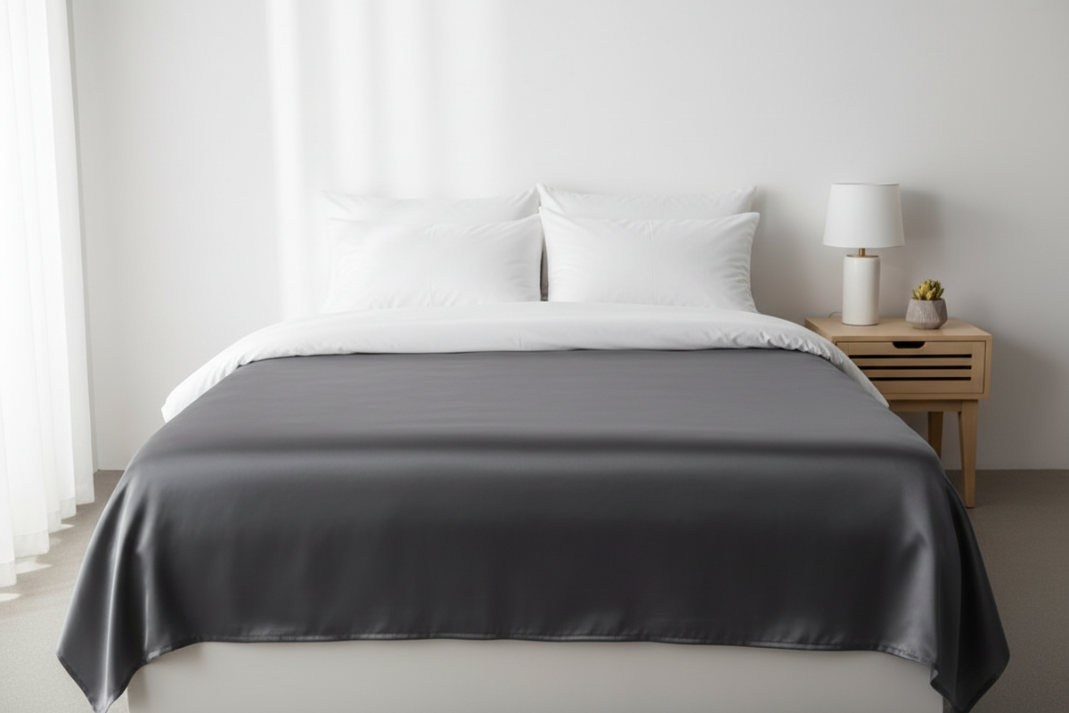 Solid Fitted Sheet - Dark Grey