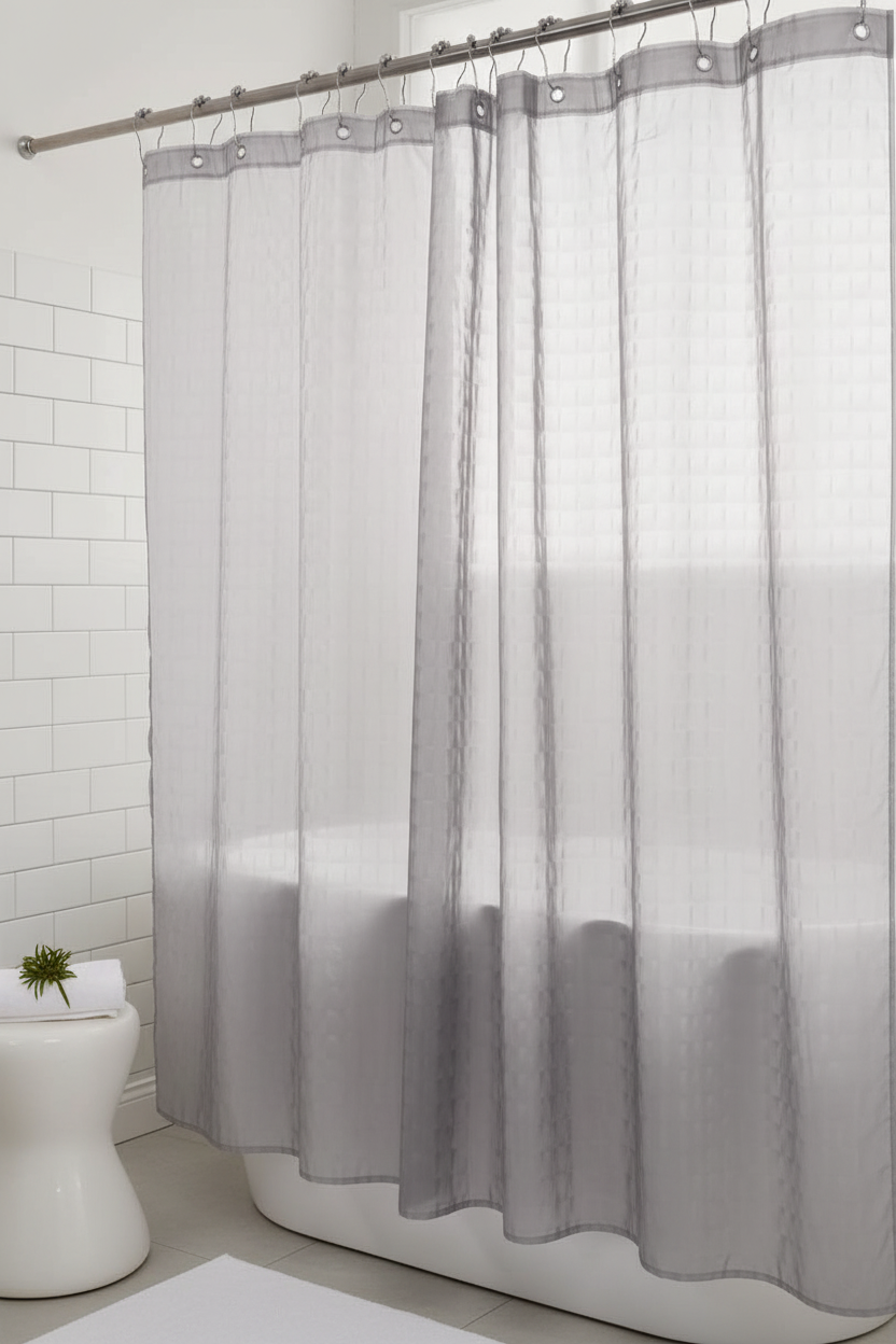 Crystal grey semi-transparent EVA liner with light filtering through creating a frosted glass spa effect