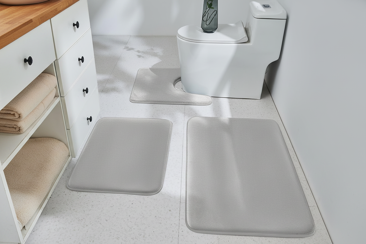 Velvet Bath Rug Set - Hero Shot