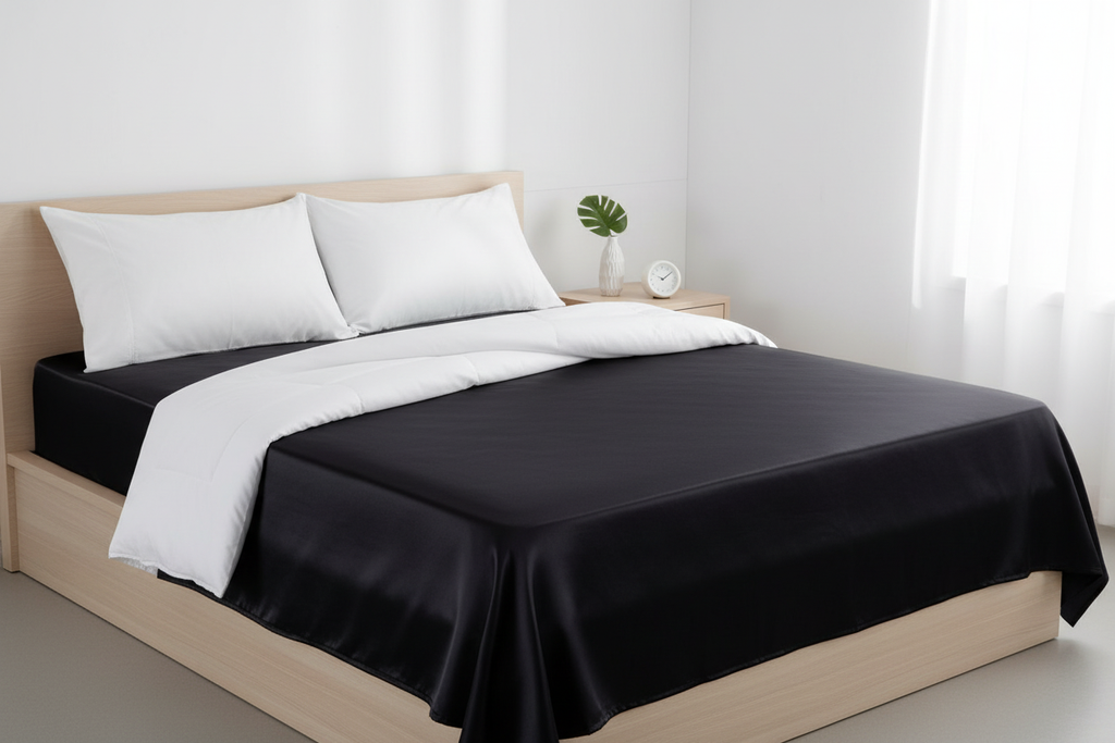 Solid Fitted Sheet - Black