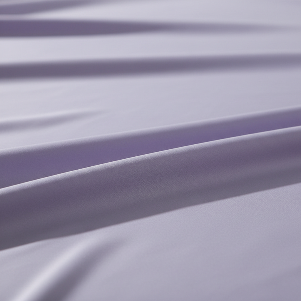 Lavender cotton satin sheet fabric close-up