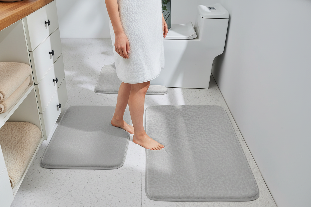 Velvet Bath Rug Set - Lifestyle